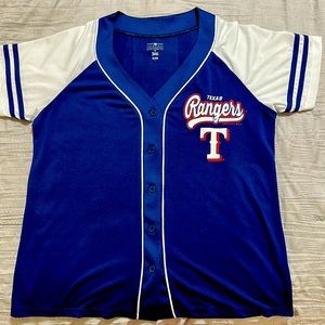MLB Women’s Texas Rangers jersey. Worn once. Size L